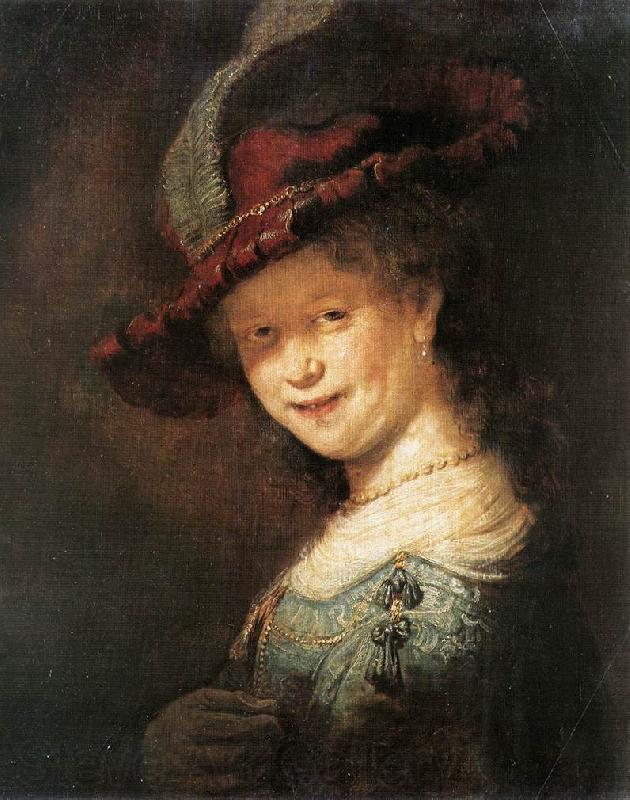 REMBRANDT Harmenszoon van Rijn Portrait of the Young Saskia xfg